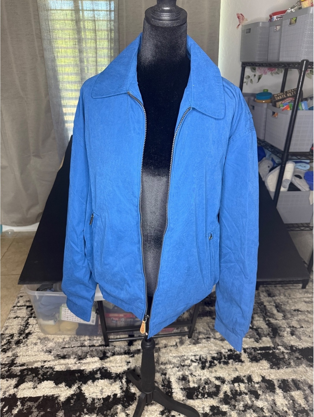 London Fog Blue Lightweight Jacket Medium